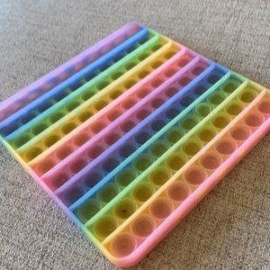 NEW kids rainbow pop it sparkle tablet toy
